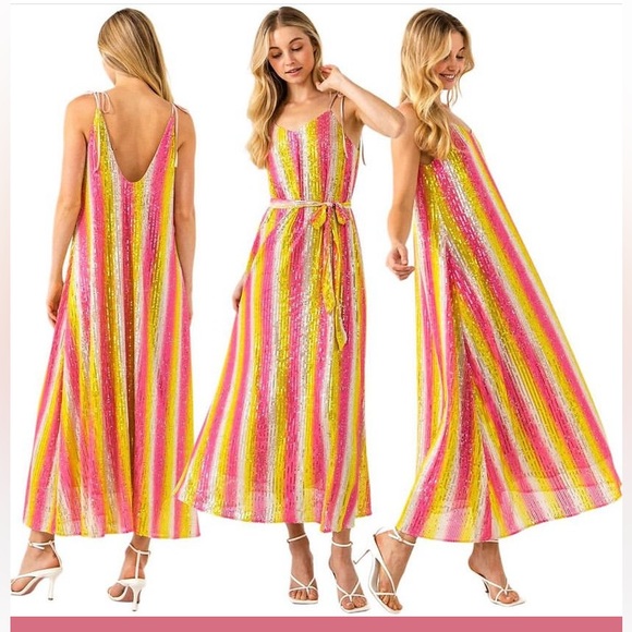 Endless Rose Puttin on the Ritz Sequin Dress - Picture 4 of 4